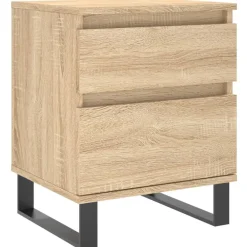 vidaXL Mesita de noche madera de ingeniería 40x35x50 cm Roble Sonoma Best