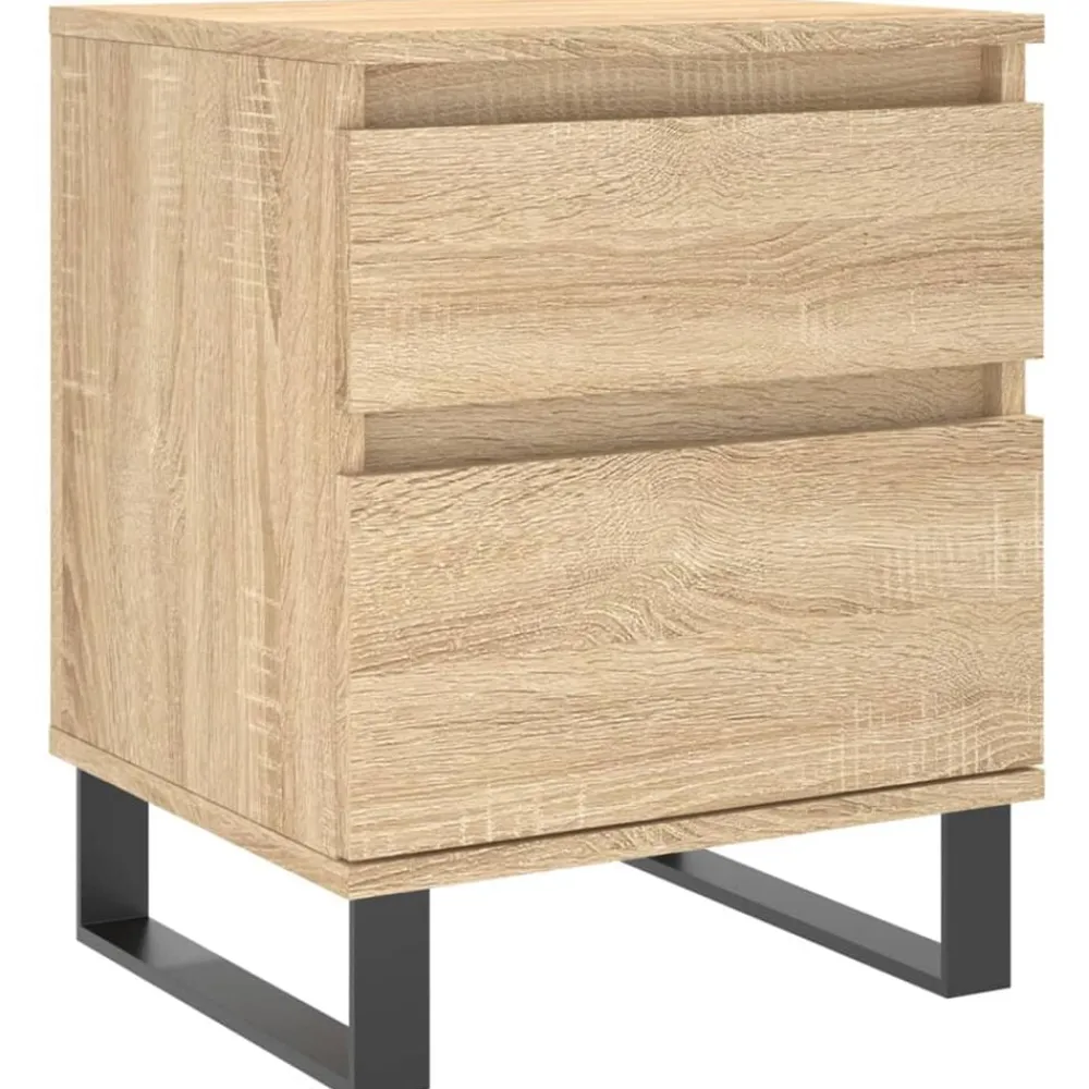 vidaXL Mesita de noche madera de ingeniería 40x35x50 cm Roble Sonoma Best