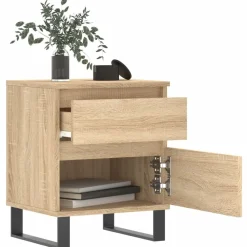 vidaXL Mesita de noche madera de ingeniería 40x35x50 cm Roble Sonoma Best