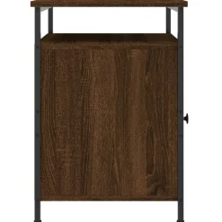 vidaXL Mesita de noche madera contrachapada marrón roble 40x42x60 cm Marr&oacute;n roble Clearance