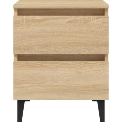 vidaXL Mesas-Mesita de noche madera contrachapada 40x35x50 cm