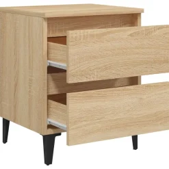 vidaXL Mesas-Mesita de noche madera contrachapada 40x35x50 cm