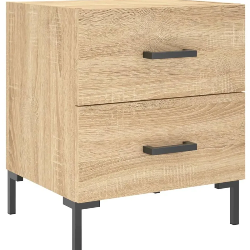 vidaXL Mesita de noche madera de ingeniería 40x35x47,5 cm Roble Sonoma Outlet