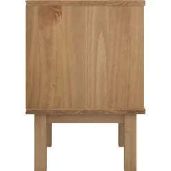 vidaXL Mesita de noche OTTA madera maciza de pino 45x39x57 cm Marrón Outlet