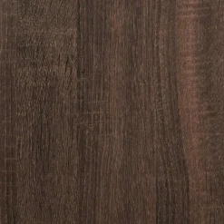 vidaXL Mesita noche madera ingeniería roble marrón 40x34,5x60cm metal Marr&oacute;n roble New