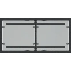 vidaXL Mesita y sillas con cojines 3 piezas ratán sintético negro Negro y crema Hot