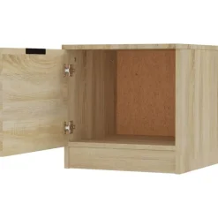 vidaXL Mesitas de noche 2 unidades color 40x39x40 cm Roble Sonoma Outlet