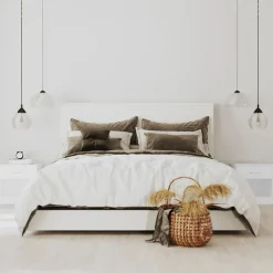 vidaXL Mesitas de noche con cajón 2 unidades blancas Blanco Best