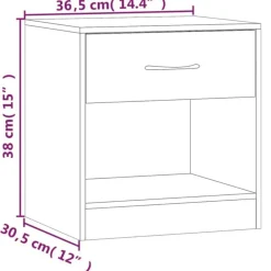 vidaXL Mesitas de noche con cajón 2 unidades blancas Blanco Best