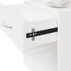 vidaXL Mesitas de noche con cajón 2 unidades blancas Blanco Best