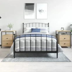 vidaXL Mesitas noche 2 uds madera ingeniería 44x45x60 cm Roble Sonoma Best