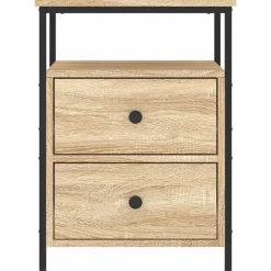 vidaXL Mesitas noche 2 uds madera ingeniería 44x45x60 cm Roble Sonoma Best