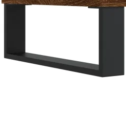 vidaXL Mesas-Mesitas noche 2 uds madera ingeniería marrón roble 40x35x50 cm