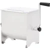 vidaXL Cocina Y Comedor-Mezcladora de carne con tapa acero inoxidable plateado