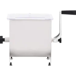 vidaXL Cocina Y Comedor-Mezcladora de carne con tapa acero inoxidable plateado