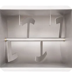vidaXL Cocina Y Comedor-Mezcladora de carne con tapa acero inoxidable plateado