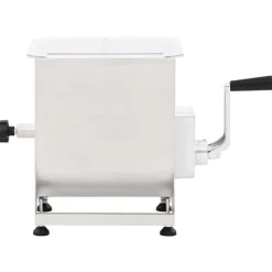 vidaXL Mezcladora de carne con caja engranajes acero inox. plateado Discount