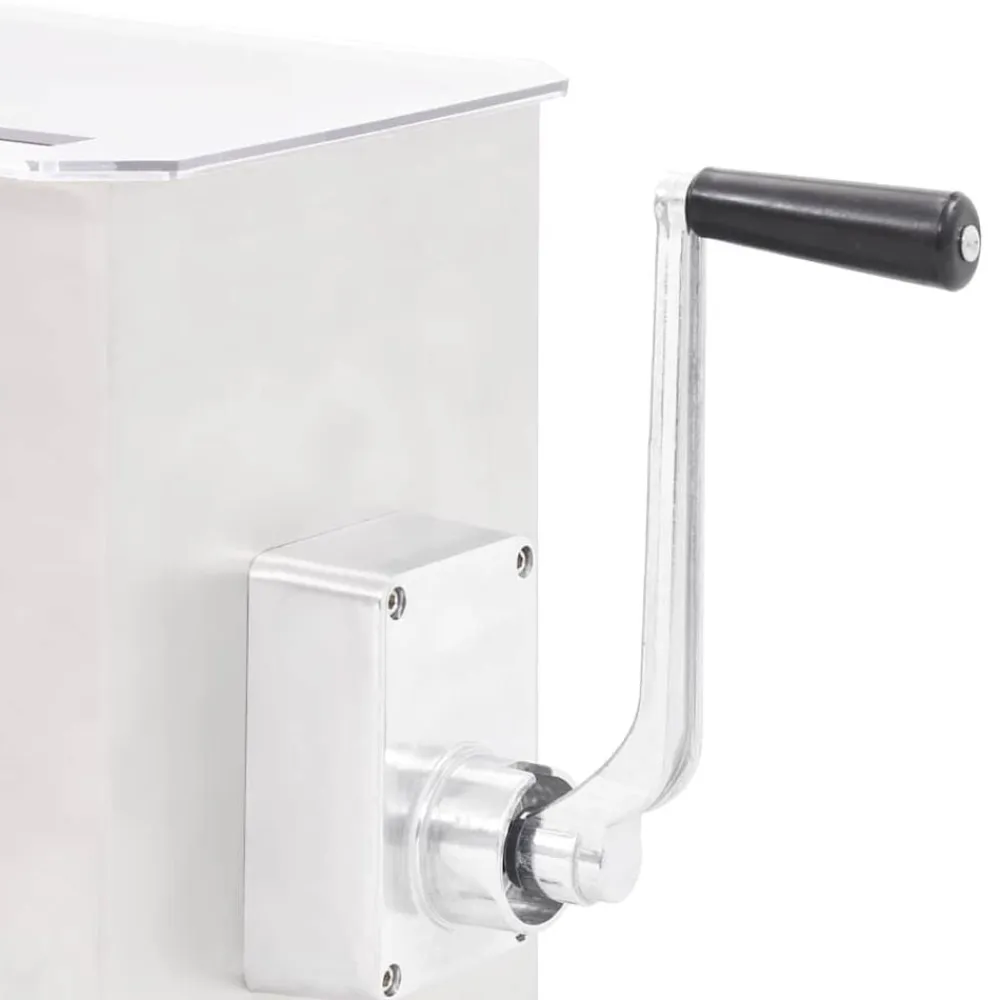 vidaXL Mezcladora de carne con caja engranajes acero inox. plateado Discount