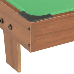 vidaXL Mini mesa de billar marrón y verde 92x52x19 cm Marr&oacute;n y verde