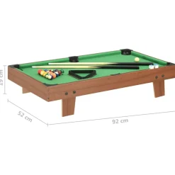 vidaXL Mini mesa de billar marrón y verde 92x52x19 cm Marr&oacute;n y verde