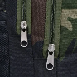 vidaXL Mochila de colegio 40 L negra y Camuflaje Best