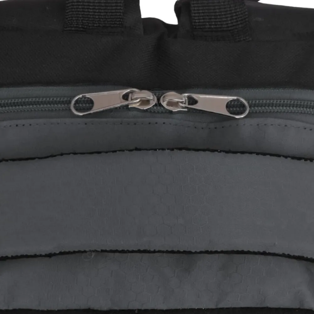vidaXL Maletas Y Bolsos De Viaje-Mochila de colegio 40 L negra y