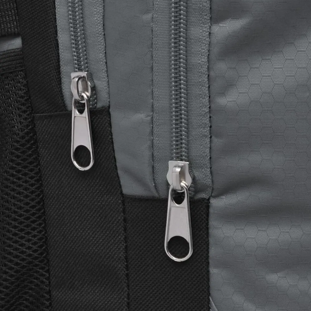 vidaXL Maletas Y Bolsos De Viaje-Mochila de colegio 40 L negra y