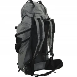 vidaXL Mochila de senderismo tela oxford 60 l Gris