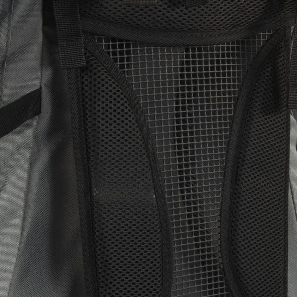 vidaXL Mochila de senderismo tela oxford 60 l Gris
