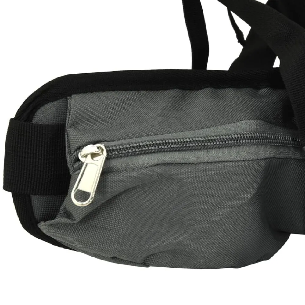 vidaXL Mochila de senderismo tela oxford 60 l Gris