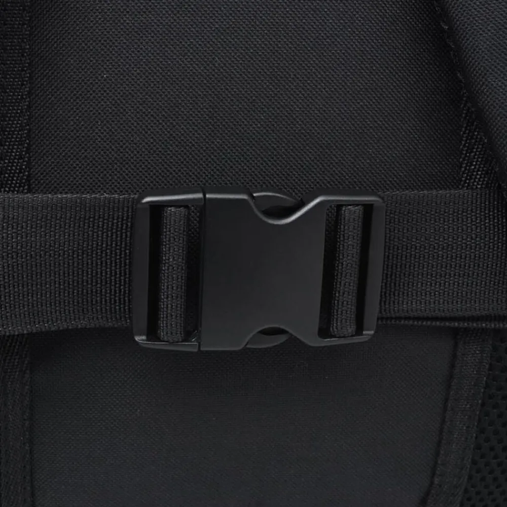 vidaXL Maletas Y Bolsos De Viaje-Mochila de senderismo 40 L negra y