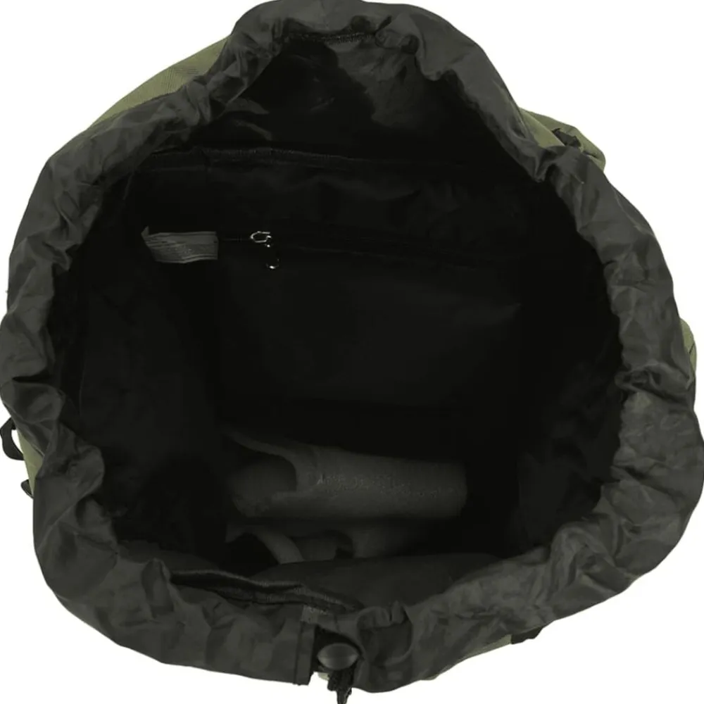 vidaXL Mochila de senderismo tela oxford militar 60 l Verde Discount