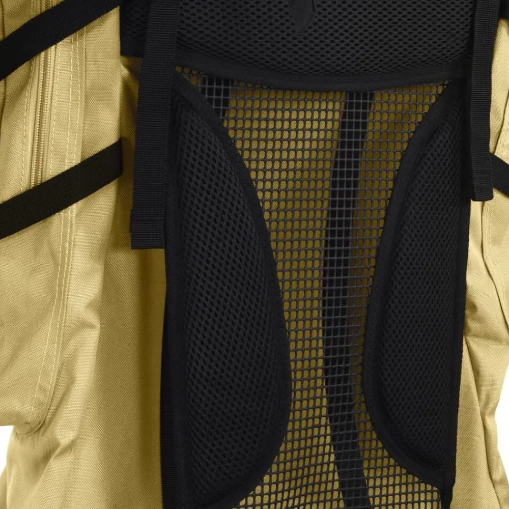 vidaXL Mochila de senderismo tela oxford 60 l Caqui Discount
