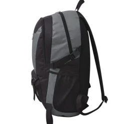 vidaXL Mochila de senderismo XXL negro y 40 l Gris Hot