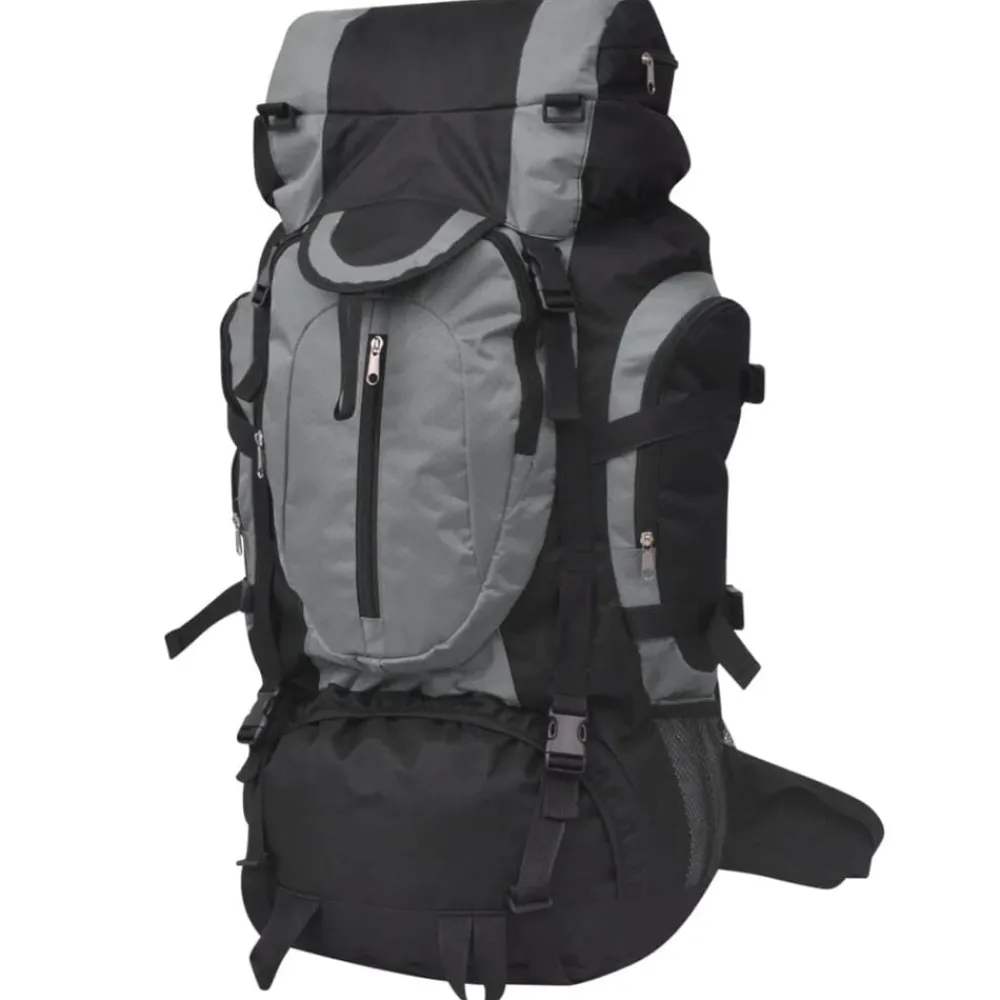 vidaXL Maletas Y Bolsos De Viaje-Mochila de senderismo XXL negro y 75 l