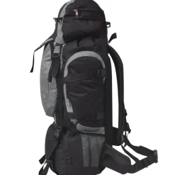 vidaXL Maletas Y Bolsos De Viaje-Mochila de senderismo XXL negro y 75 l