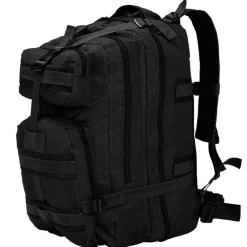 vidaXL Mochila estilo ejército XXL 50 l Negro Discount