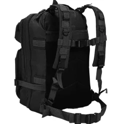 vidaXL Mochila estilo ejército XXL 50 l Negro Discount