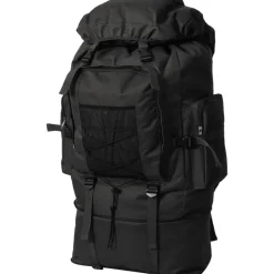 vidaXL Mochila estilo ejército XXL 100 l Negro Online