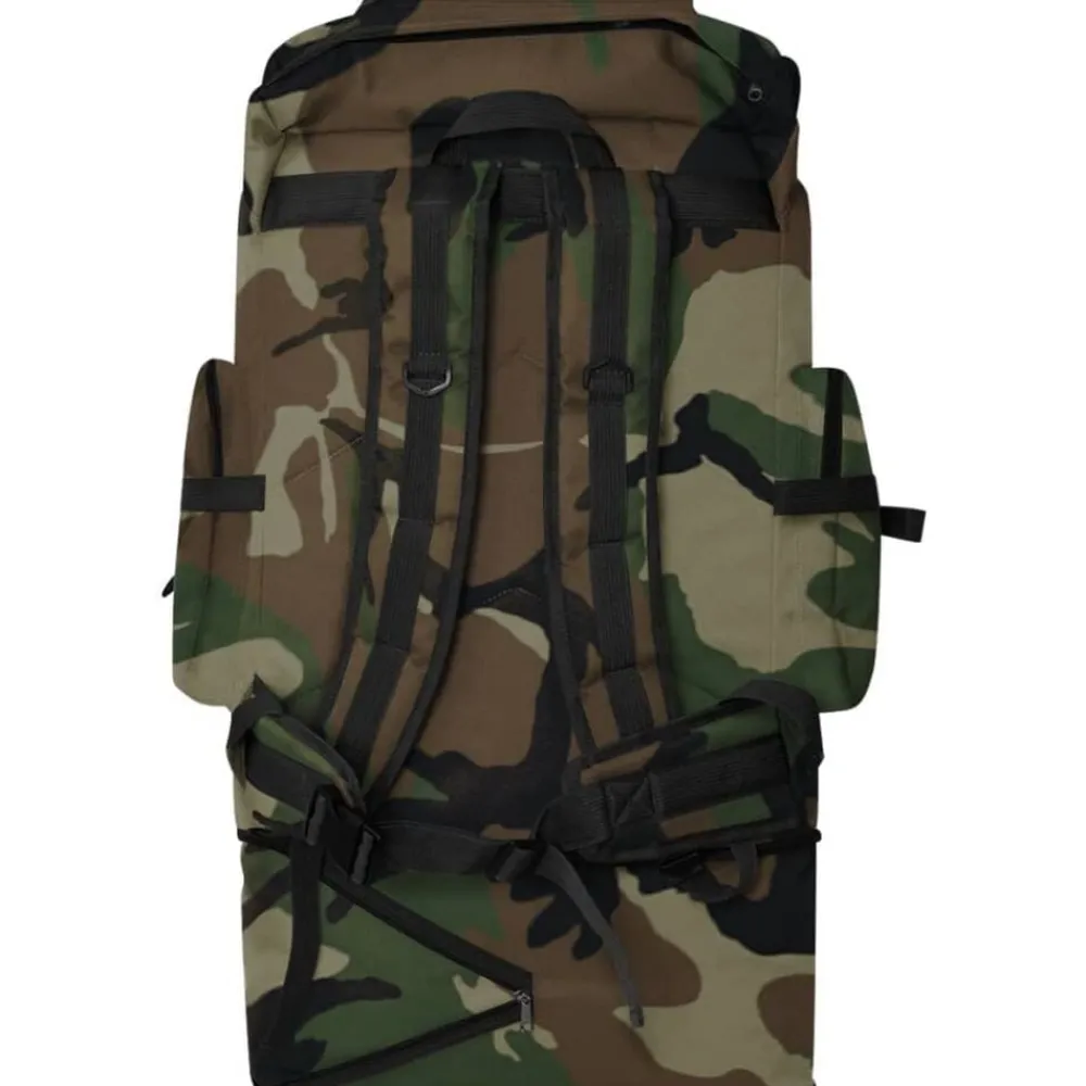 vidaXL Maletas Y Bolsos De Viaje-Mochila estilo ejército XXL 100 l