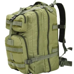 vidaXL Mochila estilo militar 50 L Verde oliva Discount