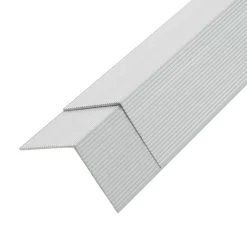 vidaXL Moldura de ángulo de porche aluminio 5 unidades 170 cm Plateado Discount