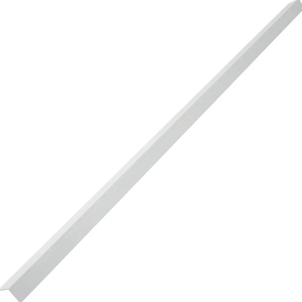 vidaXL Moldura de ángulo de porche aluminio 5 unidades 170 cm Plateado Discount
