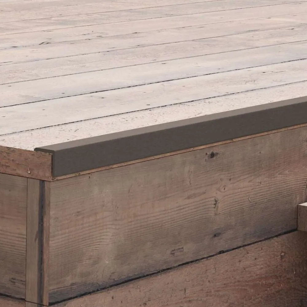 vidaXL Materiales De Construcción-Molduras angulares 5 uds WPC marrón oscuro 170 cm