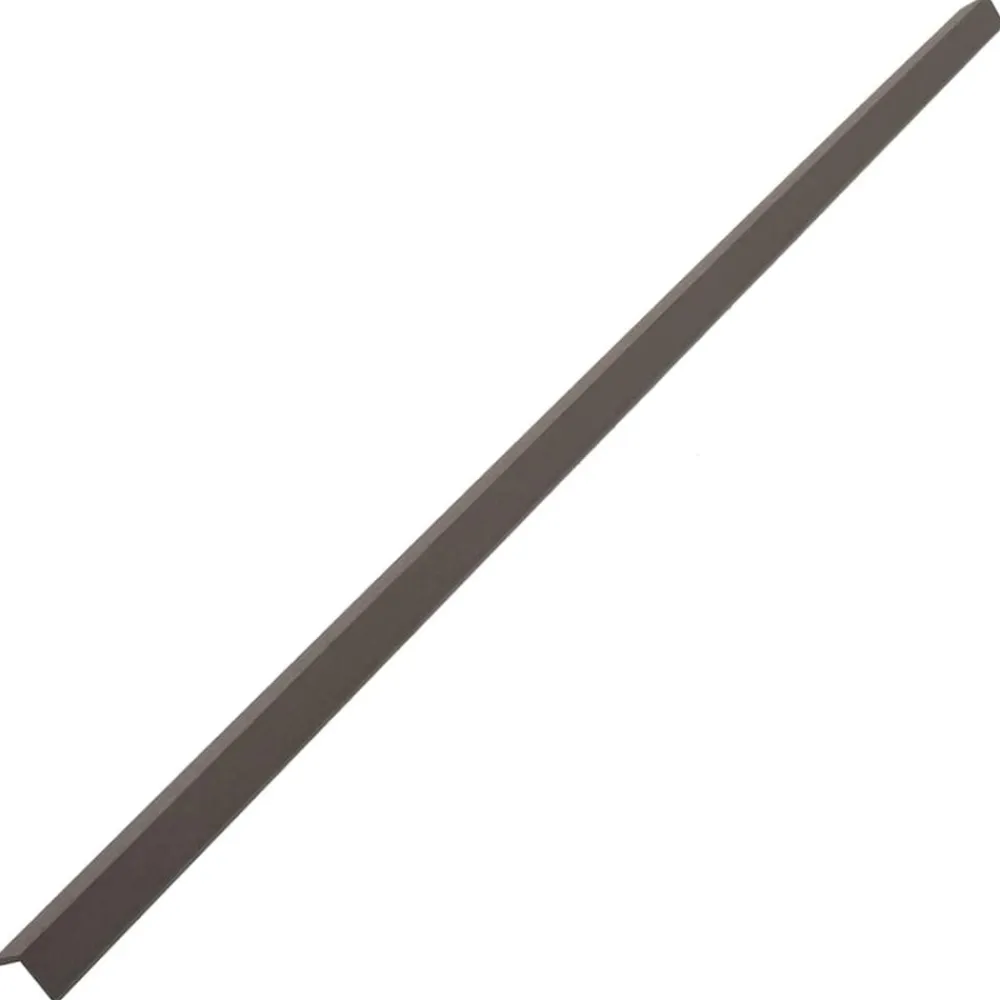 vidaXL Materiales De Construcción-Molduras angulares 5 uds WPC marrón oscuro 170 cm