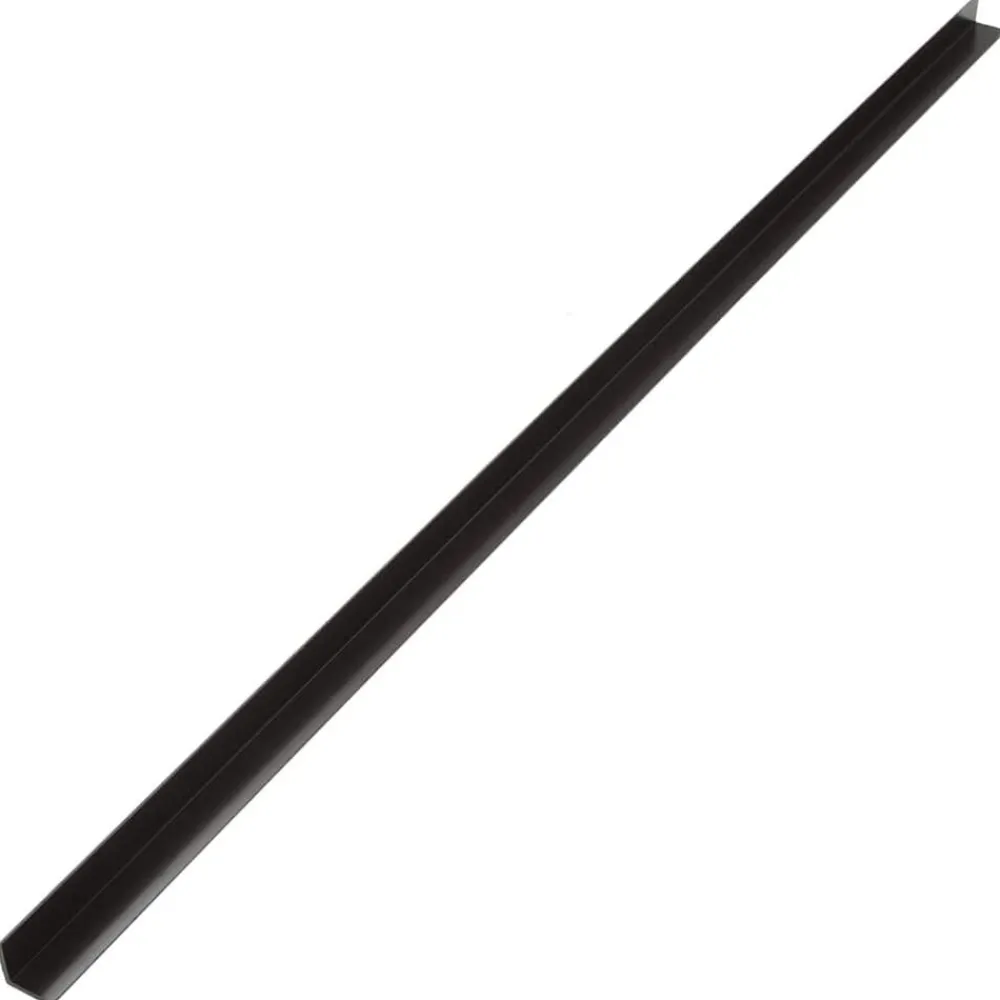 vidaXL Materiales De Construcción-Molduras angulares 5 uds WPC marrón oscuro 170 cm