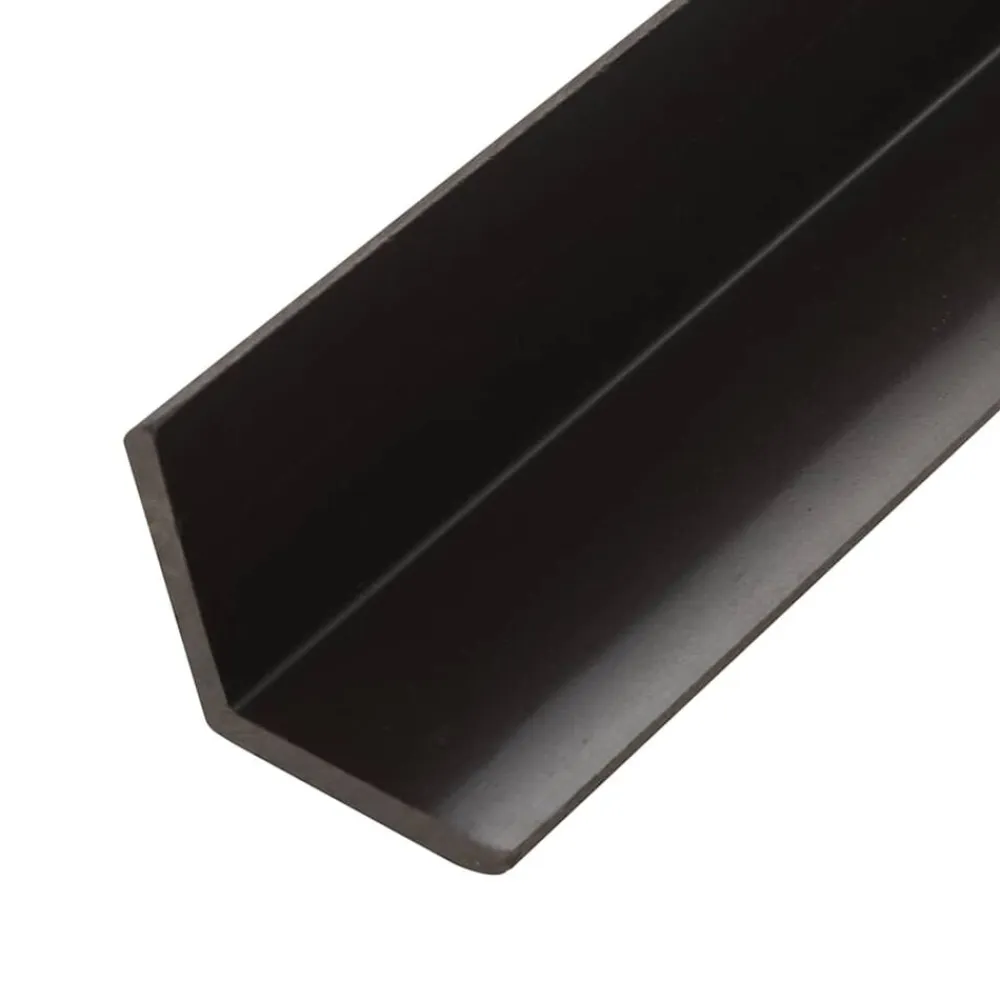 vidaXL Materiales De Construcción-Molduras angulares 5 uds WPC marrón oscuro 170 cm