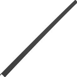 vidaXL Molduras angulares 5 uds WPC 170 cm Negro New