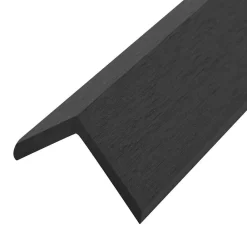 vidaXL Molduras angulares 5 uds WPC 170 cm Negro New