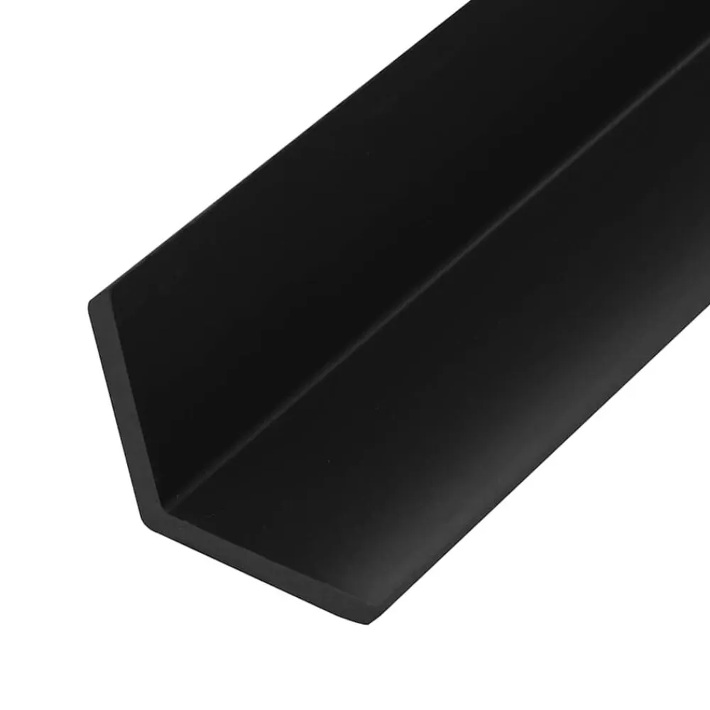 vidaXL Molduras angulares 5 uds WPC 170 cm Negro New